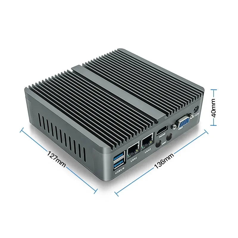 

Mini host Micro, fanless industrial computer, low power consumption dual network industrial, industrial computer