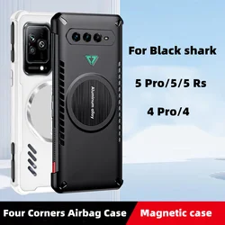 Magnetic Cover For Black Shark 5 Pro Case Four Corner Airbag Cooling Shockproof Case For Black Shark 5RS 4Pro Bumper Coque