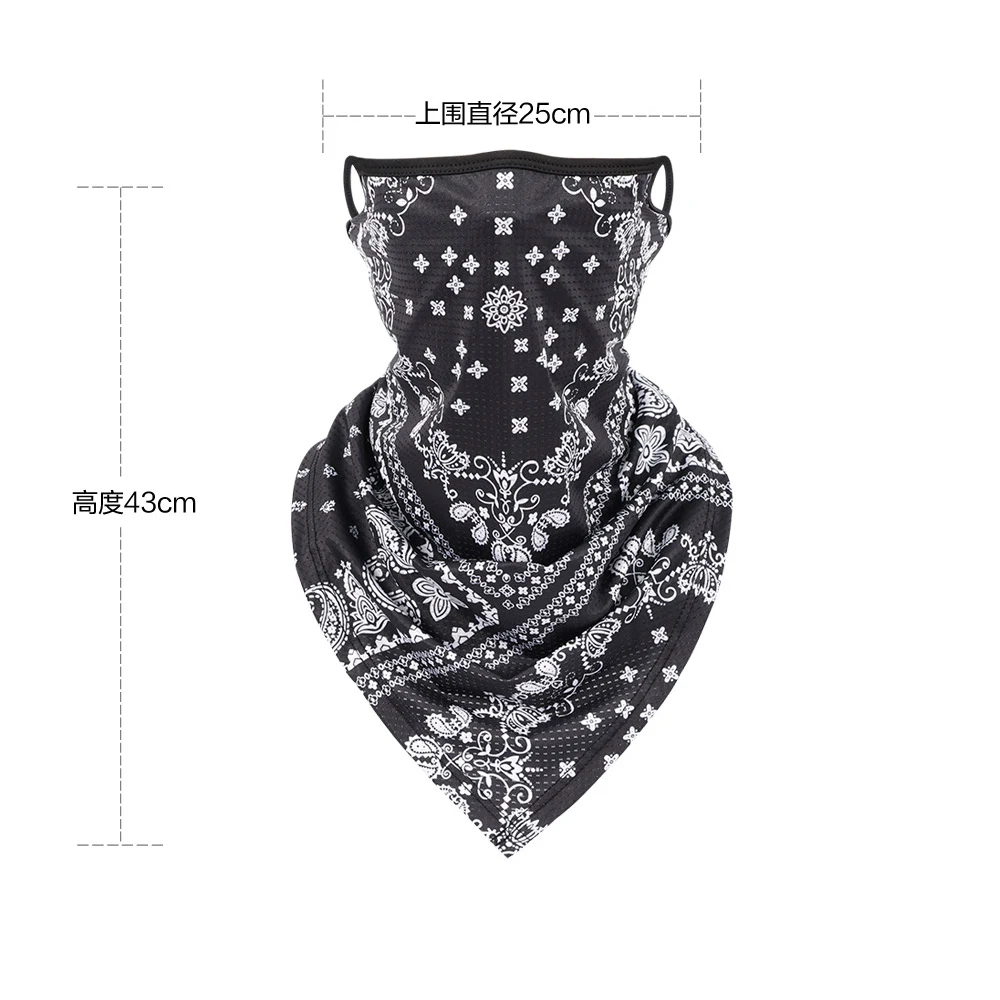 Multifunctional Paisley Bandanna Earloops Motorcycle Cycling Full Face Mask Breathable Sunscreen Bicycle Face Cover Tube Scarf - Image 4