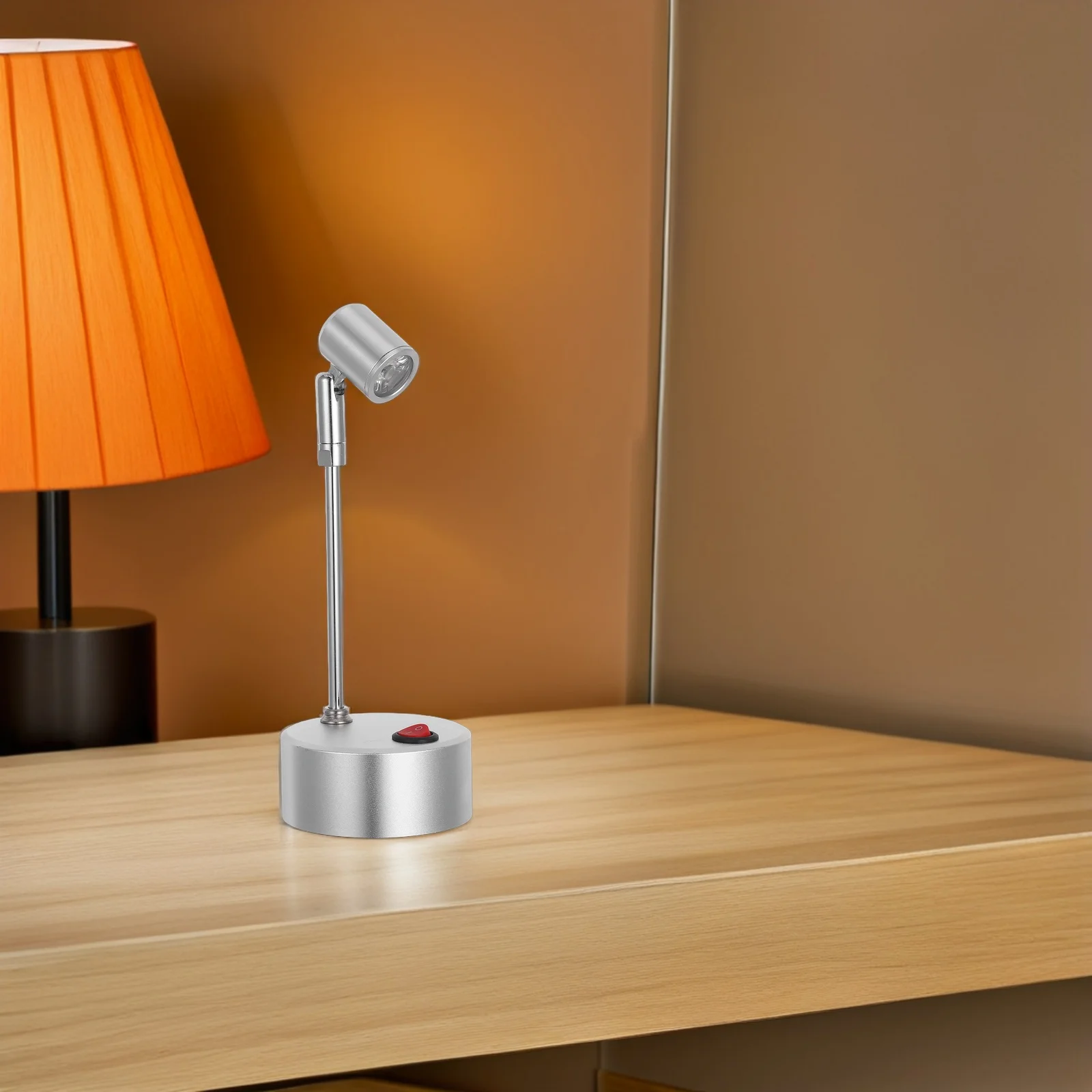

Led Spotlight for Jewelry Showcase Display Cabinet Lighting Desk Metal Stake Durable Safe Residential Commercial Indoor Lamp