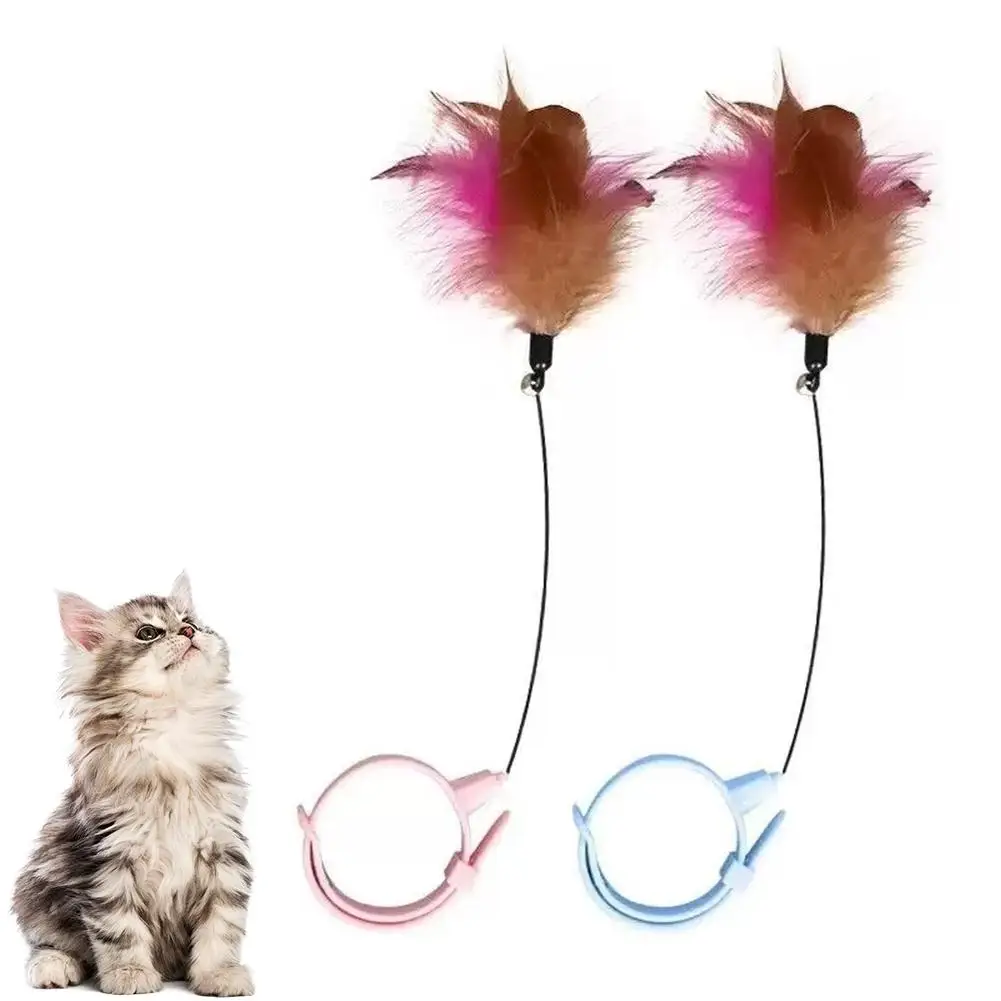 Neues Trendprodukt: Katzenhalsband mit Feder und Glocke zur Selbstbeschäftigung - Katzenspielzeug und Haustierzubehör