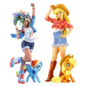 Kuda Poni Kecilku Patung Bishoujo Applejack Twilight Sparkle Pinkie Pie Fluttershy 1/7 Koleksi Mainan Figur Aksi PVC Anime Boneka 8 penjualan terbaik kotobukiya bishoujo kuda poni kecilku - №