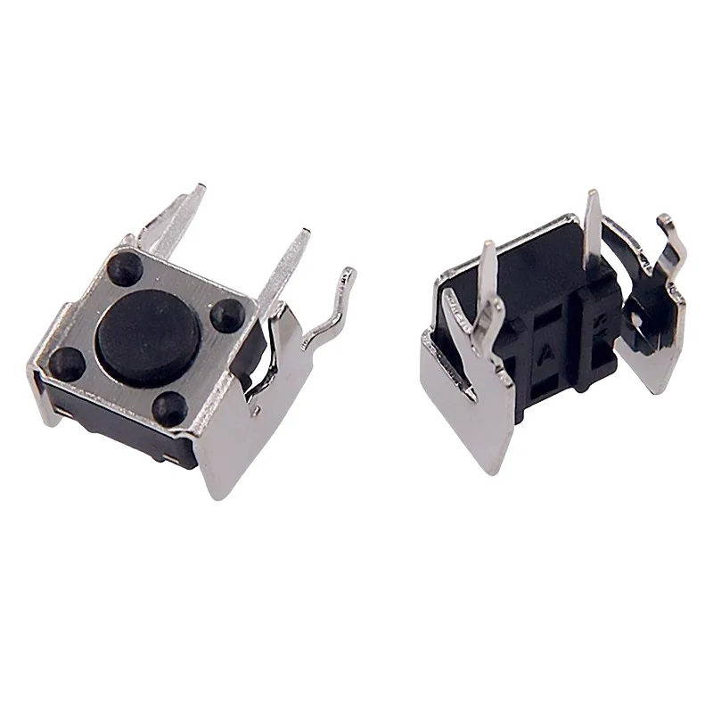 20PCS tactile switch horizontal with bracket 6 * 6 * 4.3/5/6/7/8/9/10mm micro button switch side foot 4-pin