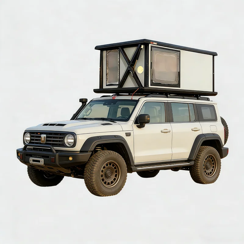 KH--Electric Lifting Hard Top Sleeping Cabin for Outdoor Camping Aluminum Alloy Quick Automatic Opening 2000-3000mm Waterproof