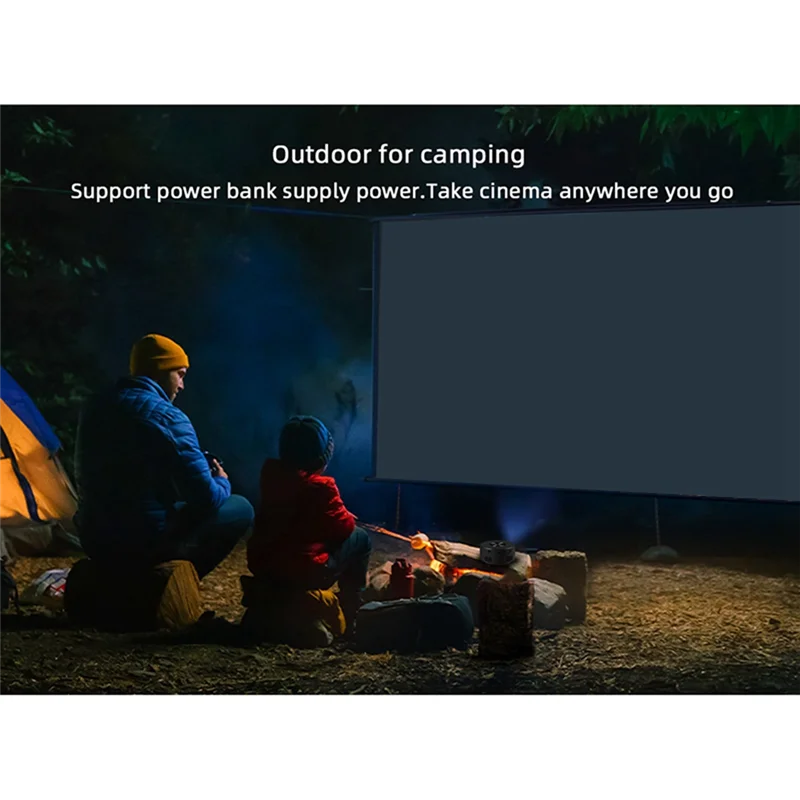 YT200 Convenient Projector LED Mobile Video Projector Home Theater Media Player Kids Home Wired Same Screen Projector