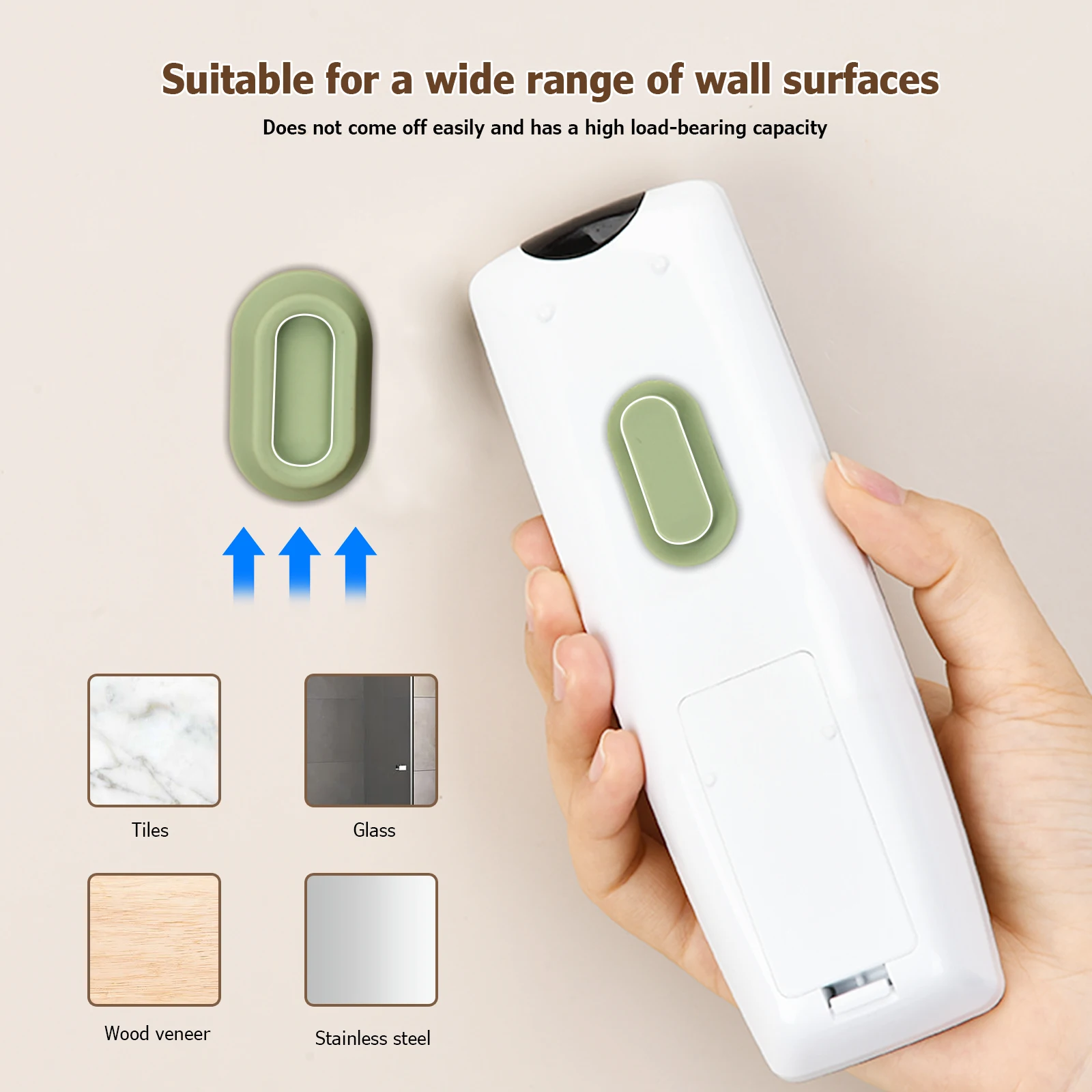 Magnetic Remote Control Holder Strong Self-Adhesive Wall Mount for Fridge Sticker Remote Control Storage Hooks Home Organizer