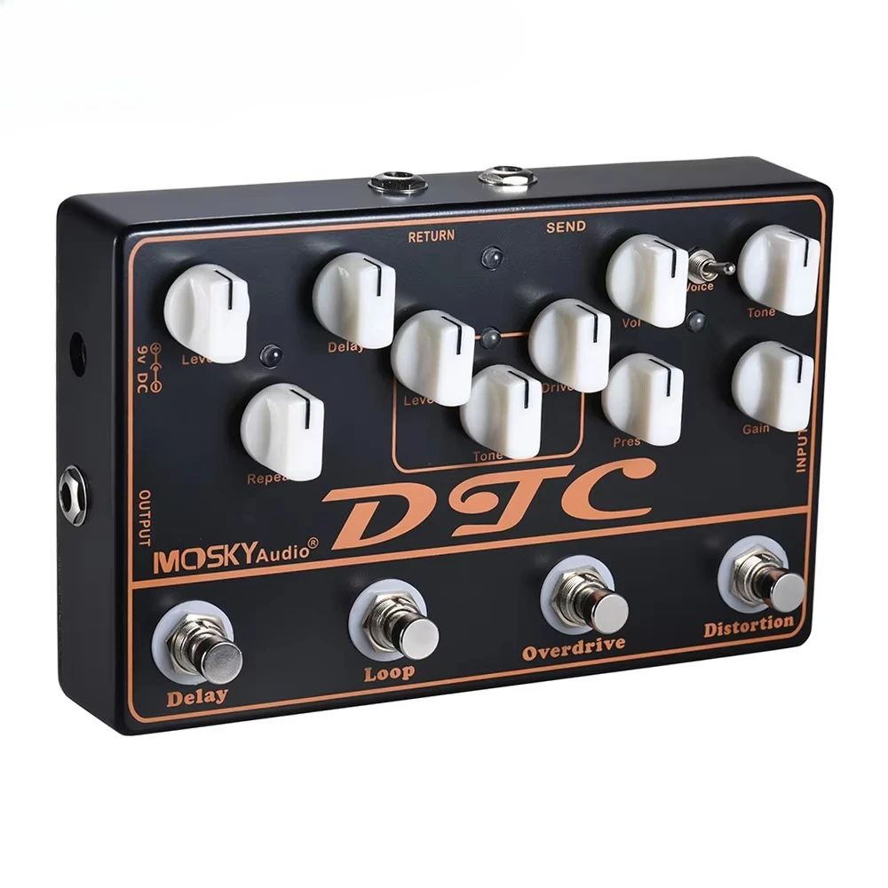 2025 Multi-Effects Series DTC 4 in 1 Combined Electric Guitar Effect Pedal Guitar Parts&Accessories