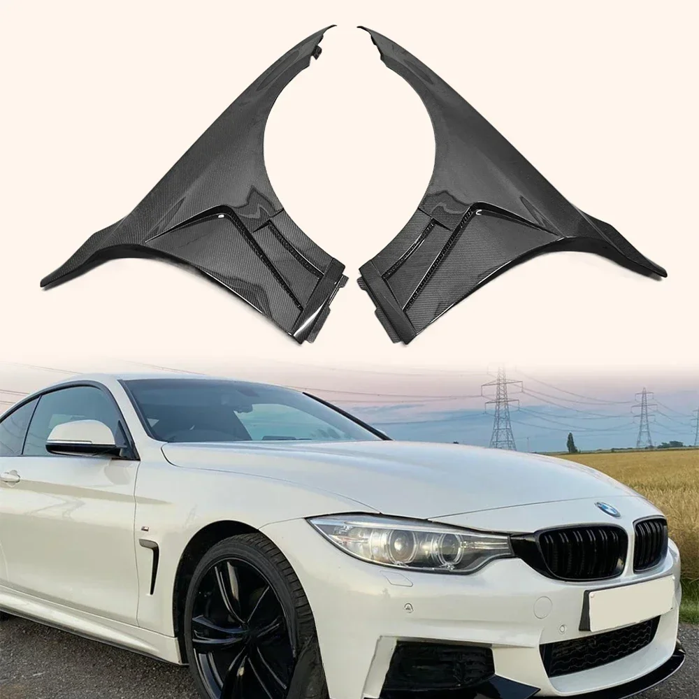 For SeriesCar Body Kit Carbon Fiber KZ Style Front Vented Cooling Fender Pair