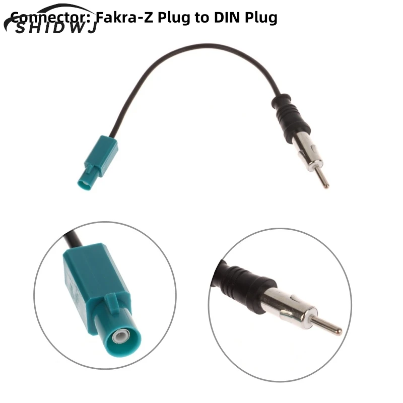 

Универсальные автомобильные FM AM стерео радио антенны адаптеры кабель Fakra-Z штекер к DIN 15 см FM/AM антенна к DIN автомобильные запасные части