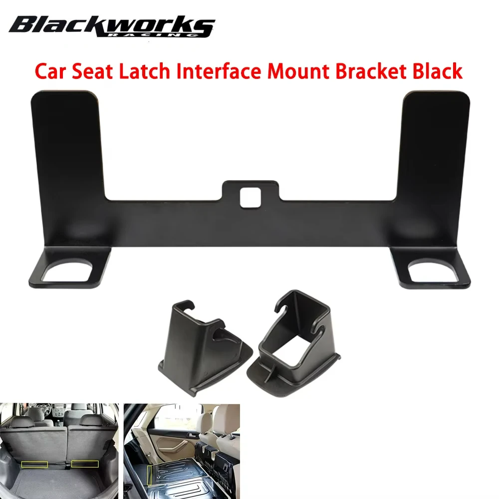 

Car Seat Latch Interface Mount Bracket Belt Connector For Child Safety Seat Restraint Anchor Mounting Kit Black
