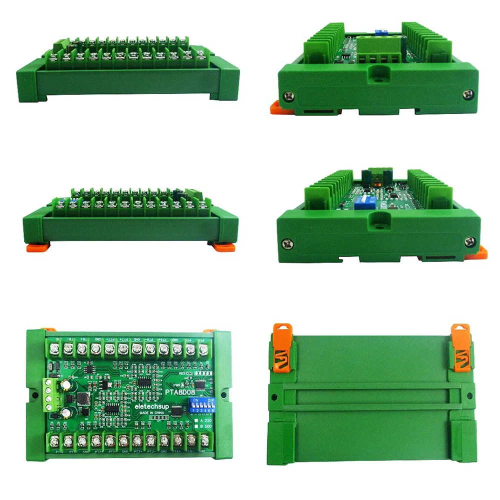 8-kanałowy DC8-30V PT100 czujnik temperatury RTD RS485 moduł akwizycji danych Rep NTC K termopara Modbus RTU -40 ° c ~ + 500 ° c przetwornik