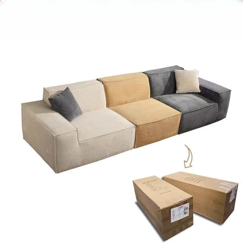 حقيبة لفة ضغط الفراغ أريكة مضادة لبوليمر إسفنجي كامل من القماش الكسول