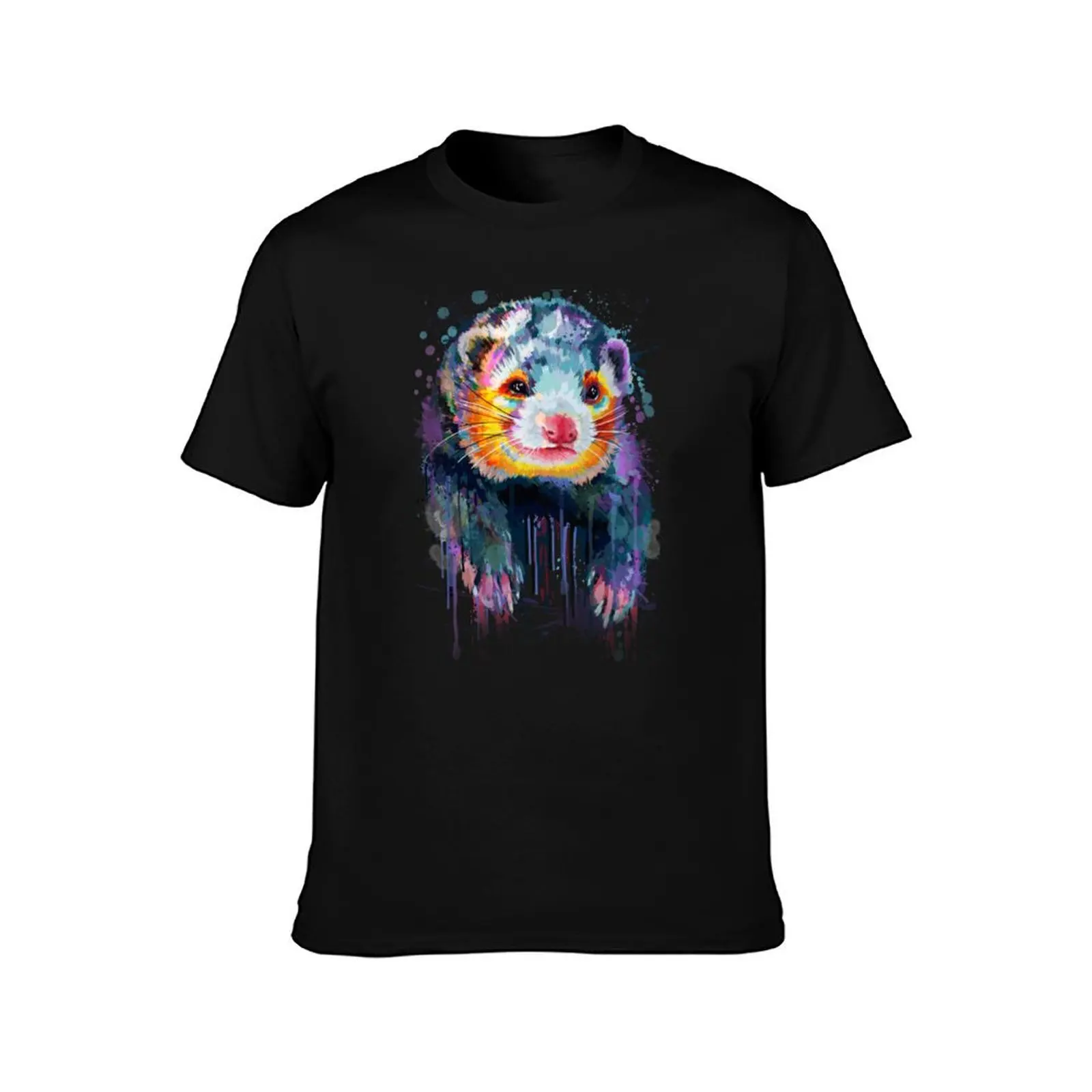 Ferret - Ferret Lover - Ferret Funny T-Shirt Large Size Soft Cotton T-Shirt