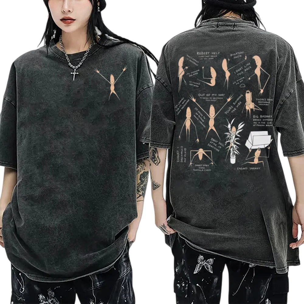 

I Dont Like This Rock T-Shirt Funny Marcus Worm Meme Acid Wash T-Shirt Men's Women's Casual Oversized Cotton Short Sleeve