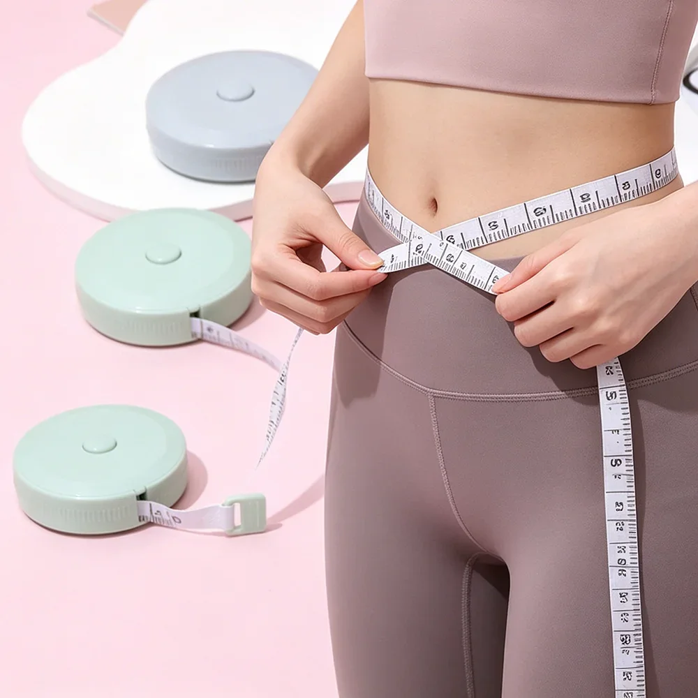 1PC 1.5M Retractable Soft Tape Measure Portable Sewing Measuring Ruler Tailor Cloth Body Measurement Tape