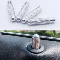 4pcs/Set Car Modified Door Bolt Lock Pin Mini Knob Decorative Auto Cap For Mercedes Benz A/B/C/GLC GLE E ML GL GLK CLA GLA Class