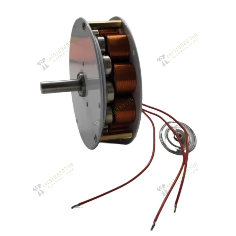 12 miniature disc type iron core generator with strong magnetic and high power generation, multi pole three-phase AC generator