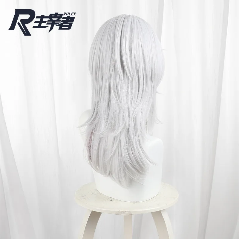 لعبة Wuthering Waves Zani كوسبلاي فضي ورمادي شعر مستعار لحفلة الهالوين كرنفال ملحقات لعب الأدوار