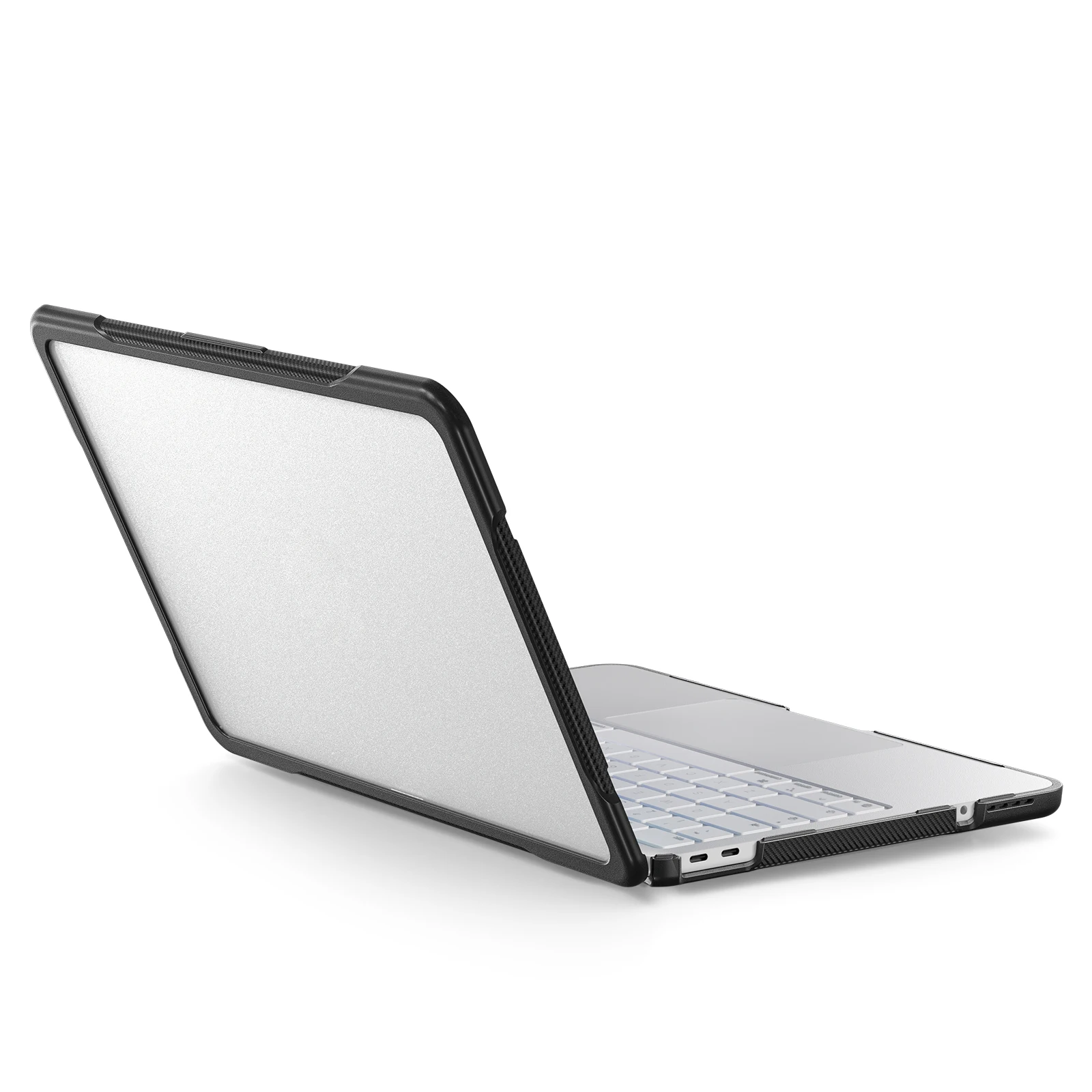 Soft Edge TPU PC Hybrid Semi-Transparent Protective Case for MacBook Neo A3404