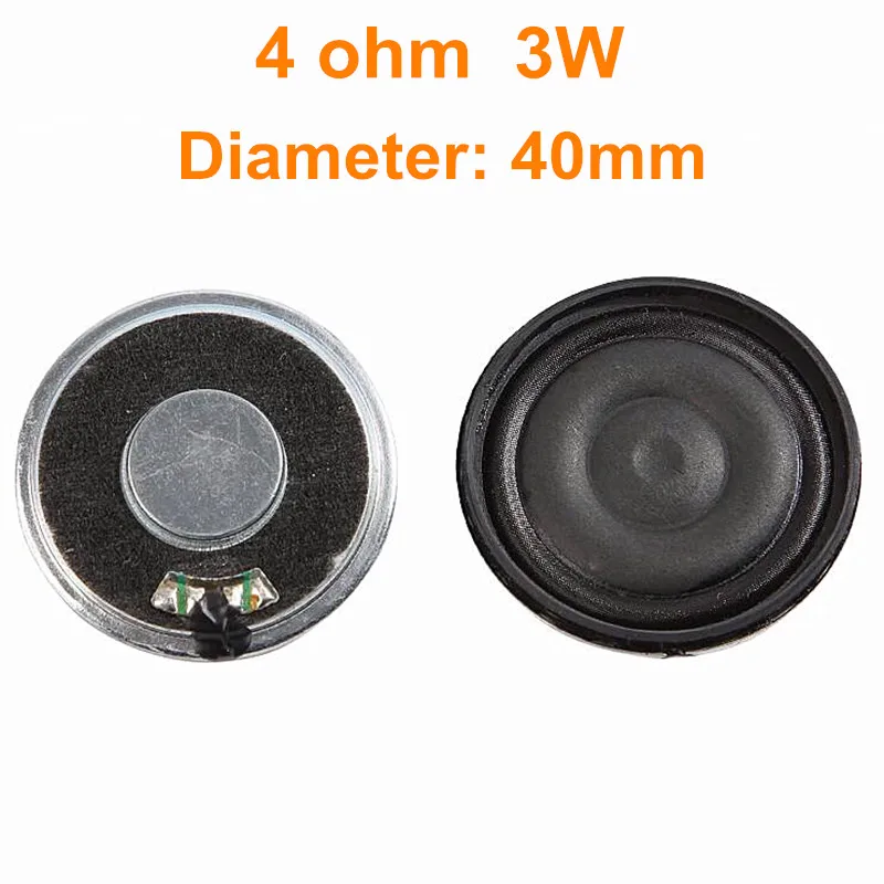 Diameter 28mm 32mm 40mm ultra-thin composite film speaker 4ohm 8ohm 2W 3W 3 watt loudspeaker enhanced bass