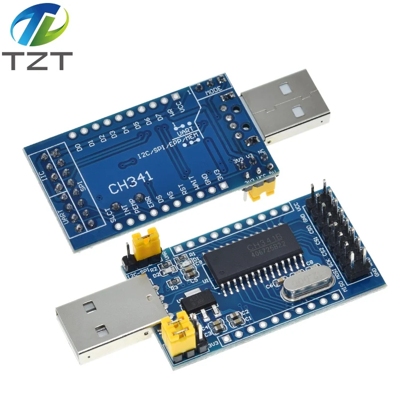 Programador CH341B, convertidor USB a UART IIC SPI I2C, convertidor de puerto paralelo, módulo de placa con indicador de funcionamiento integrado, 1/3 unidades