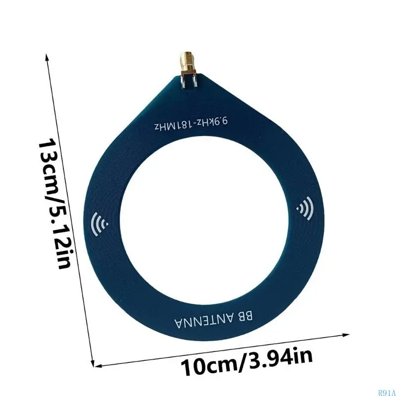 R91A tragbare Vollspektrumantennen erfasst 9,9 kHz-181MHz Frequenzen Breitbandblau