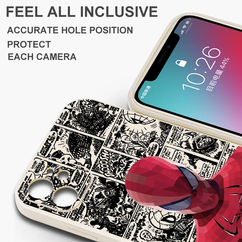 Spider Man Marvel Cute Phone Case For Xiaomi POCO F5 F4 F3 Pro GT POCO X4 X3 Pro NFC M4 M3 Pro 5G Funda Cover Soft Coque