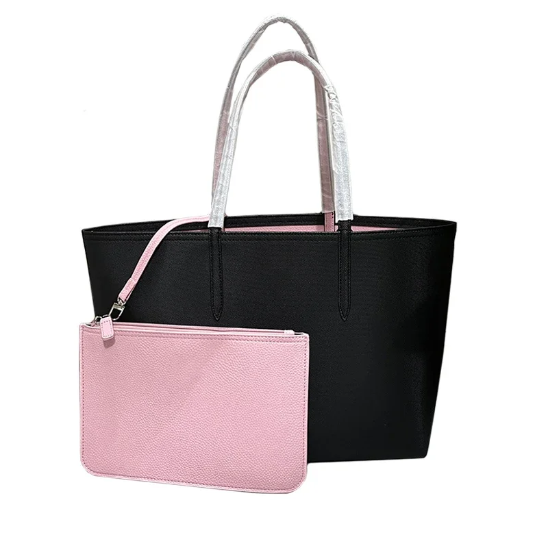 NEW high-quality Handbag Double Color Tote Bag Purse Set Double Faced Large Capacity Shoulder Bags For Women Beach Shopping Bag