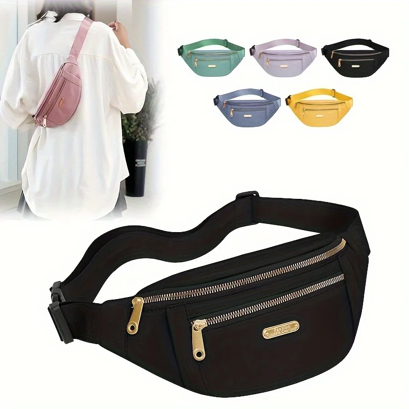 

Поясная сумка-кроссбоди для мужчин и женщин, большая поясная сумка и сумка на бедро с регулируемым ремнем для занятий спортом на открытом воздухе, путешествий, повседневного использования и бега