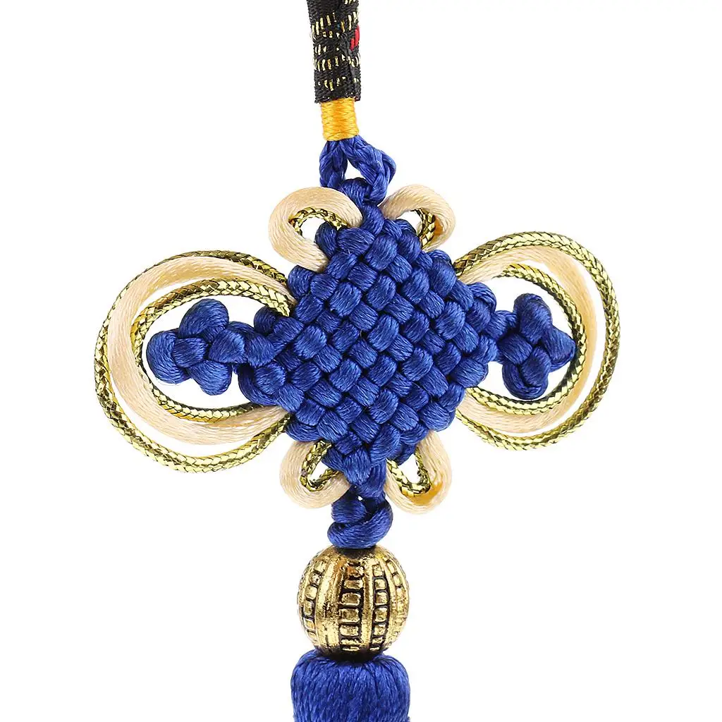 Chinese Knot Home Decor Crafts Lucky Wealth Hanging Ornament Nylon Handmade for Living Room Wedding Gift