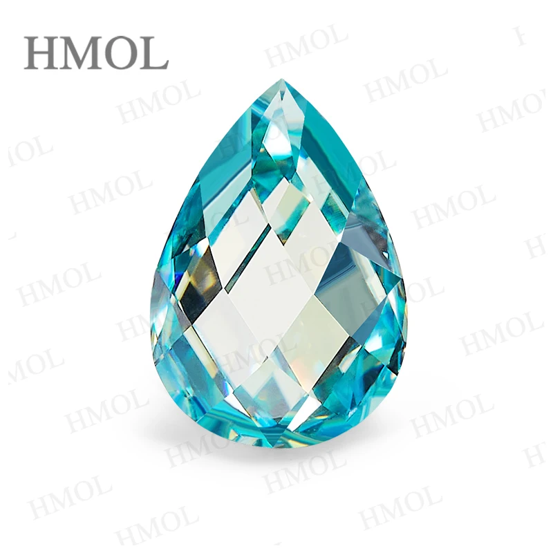 أحجام مزدوجة قطع الورد مويسانيتي الكمثرى GRA شهادة متعدد الألوان أحجار كريمة مفكوكة VVS1 الخرز دلايات مجوهرات خواتم النساء بالجملة