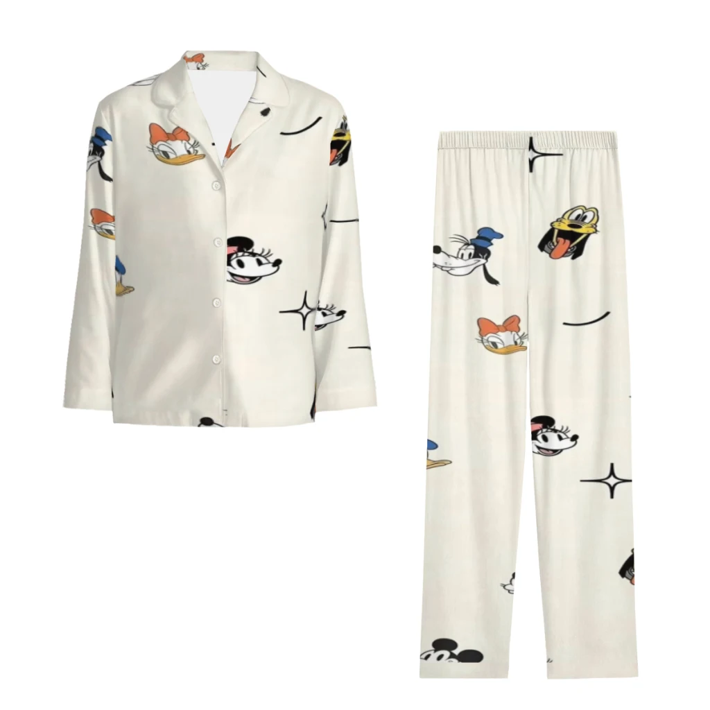 

Disney Mickey Mouse Complete set of printed pajamas, comfortable/cute/patterne