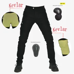 Modelli di jeans da motociclista anti-caduta B06 pantaloni da moto da uomo e da donna pantaloni da ciclismo resistenti all'usura in Kevlar