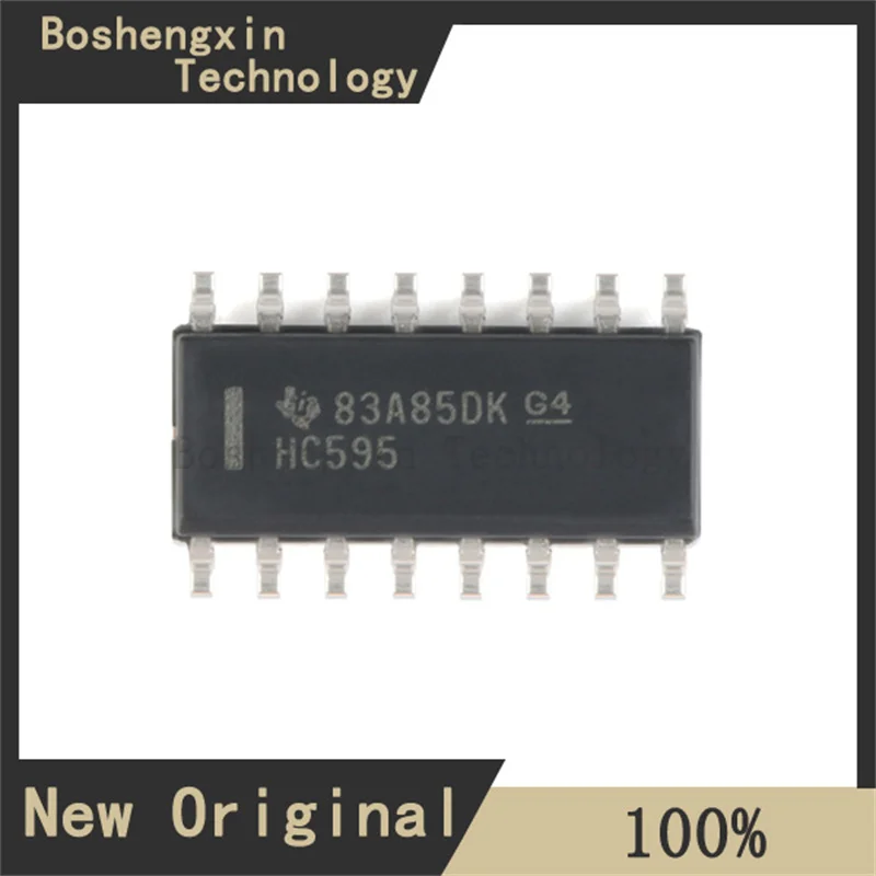 10Pcs SN74HC595DR 8-bit shift register with three-state output register SOIC-16 SN74HC595DR