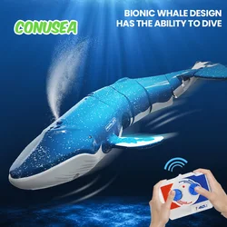 Underwater RC submarine Remote Control Whales shark Submarines Boat toy Ship Diving In Pools Lake Gift water toys for children