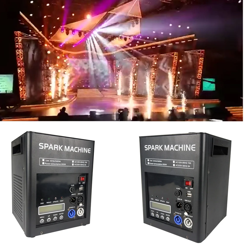 6pcs/lot Spark Machine Stage Equipment Special Effect Machine with Wireless Remote Control Smart DMX Control Stage Equipment Sho