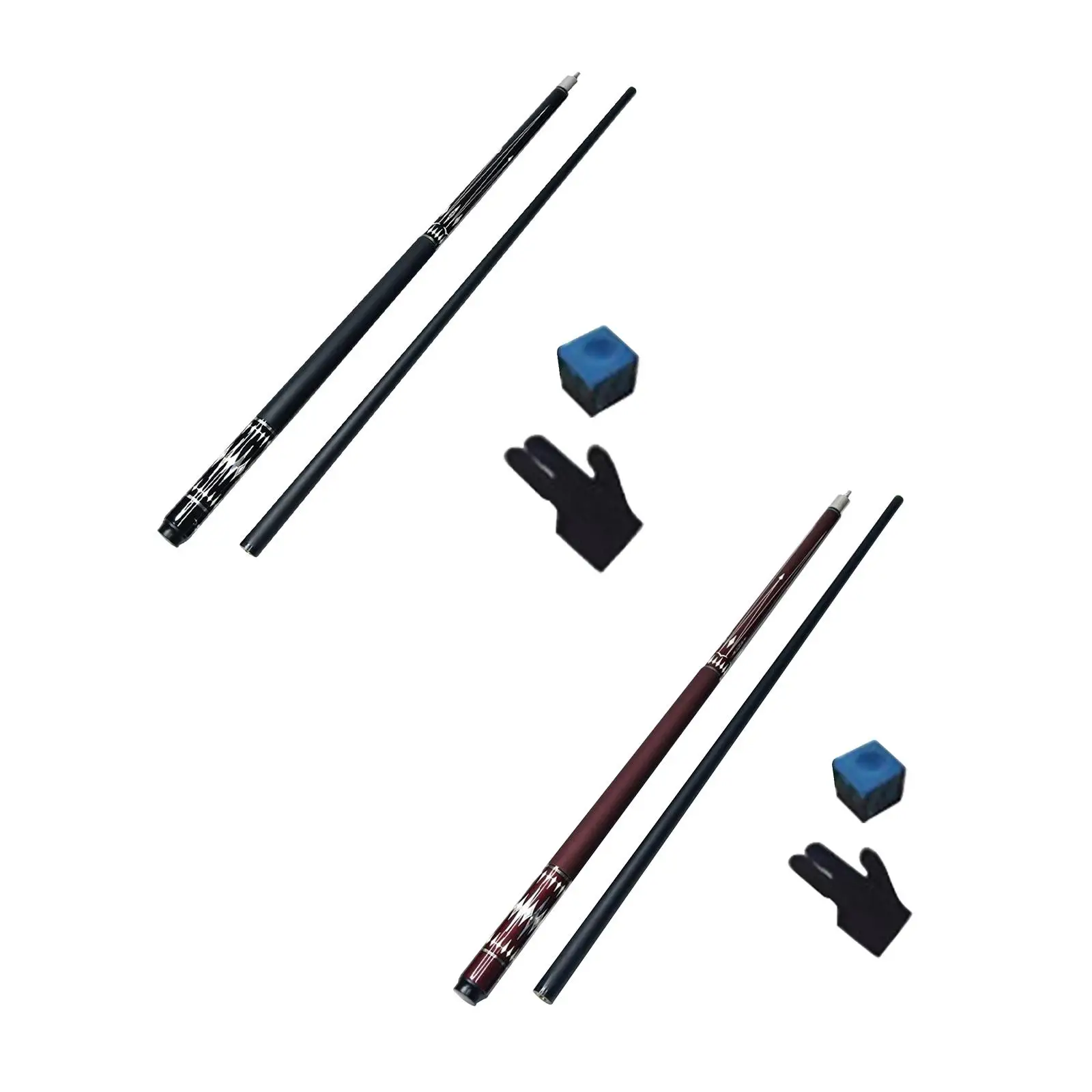 Billiard Pool Cue Stick Beginners 1/2 Segmented Equipment Players Lightweight