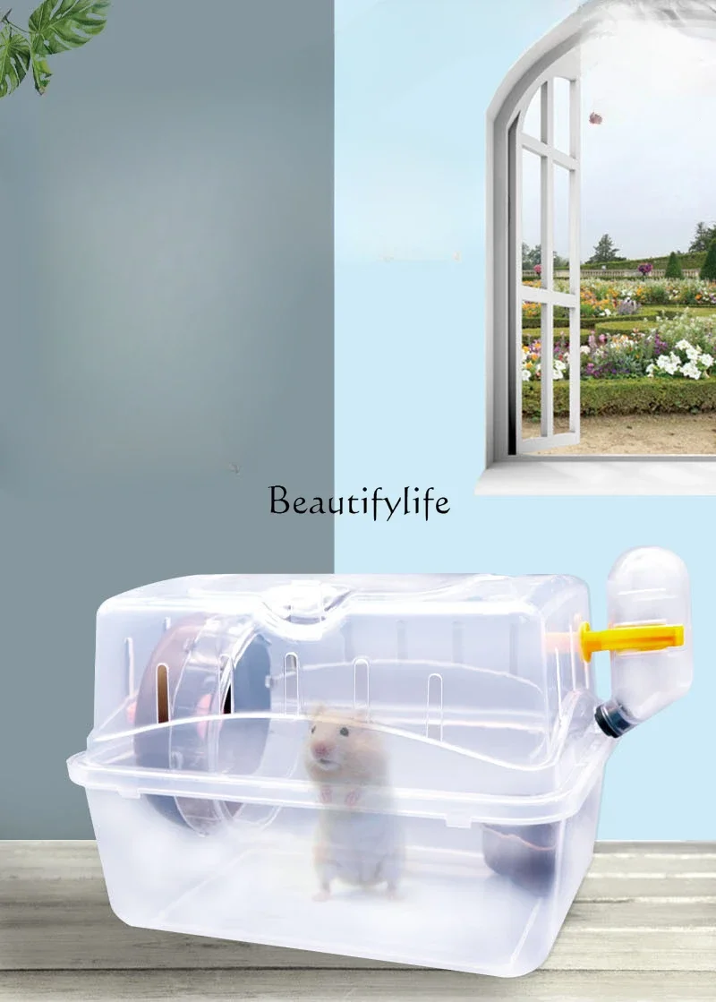 

Y Hamster Minipet Portable Outer Cage Panoramic Transparent Outer Box