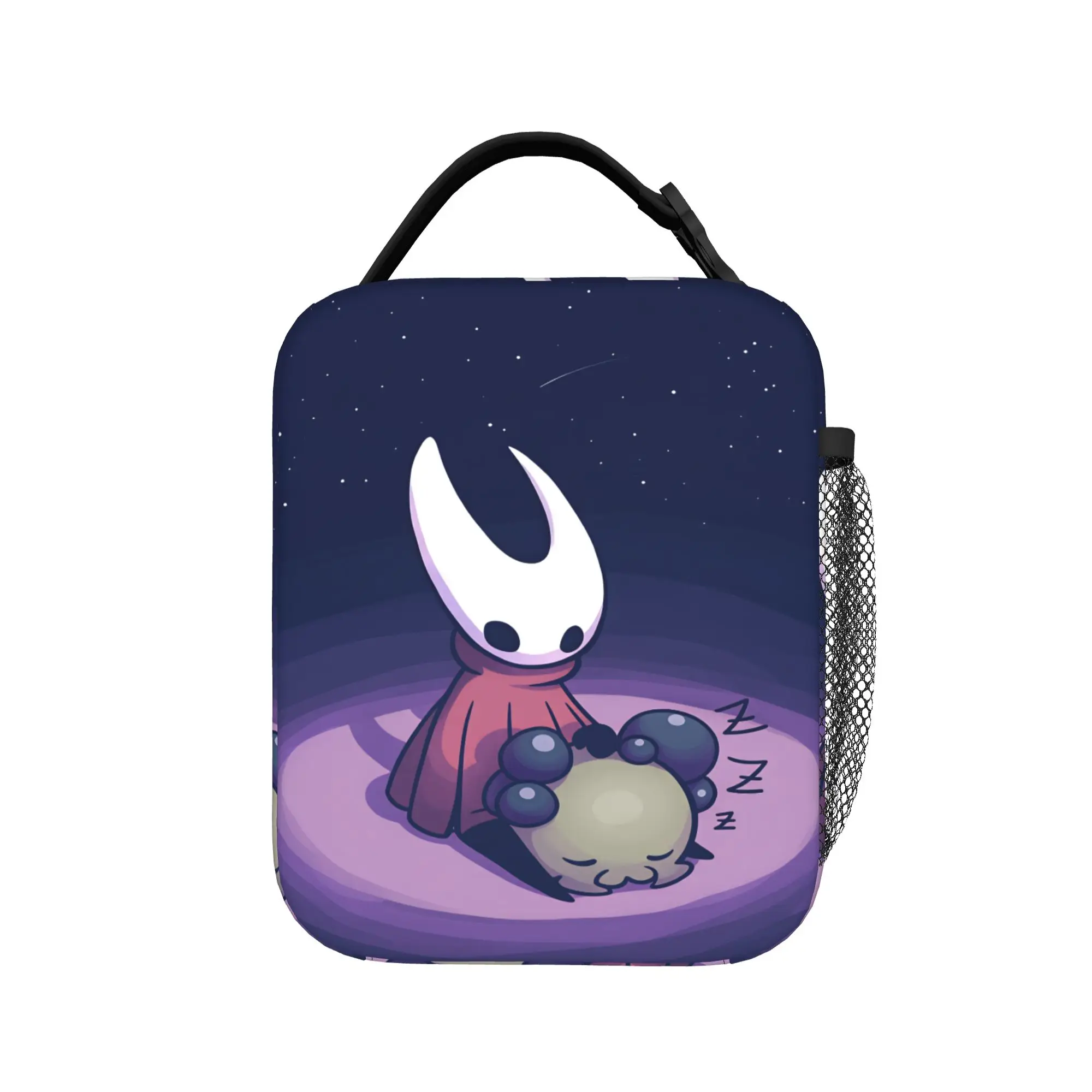 Hollow Knight Lunch Bag  Retro Lunch Box For Women Picnic Portable Cooler Bag Waterproof Print Tote Food Bags