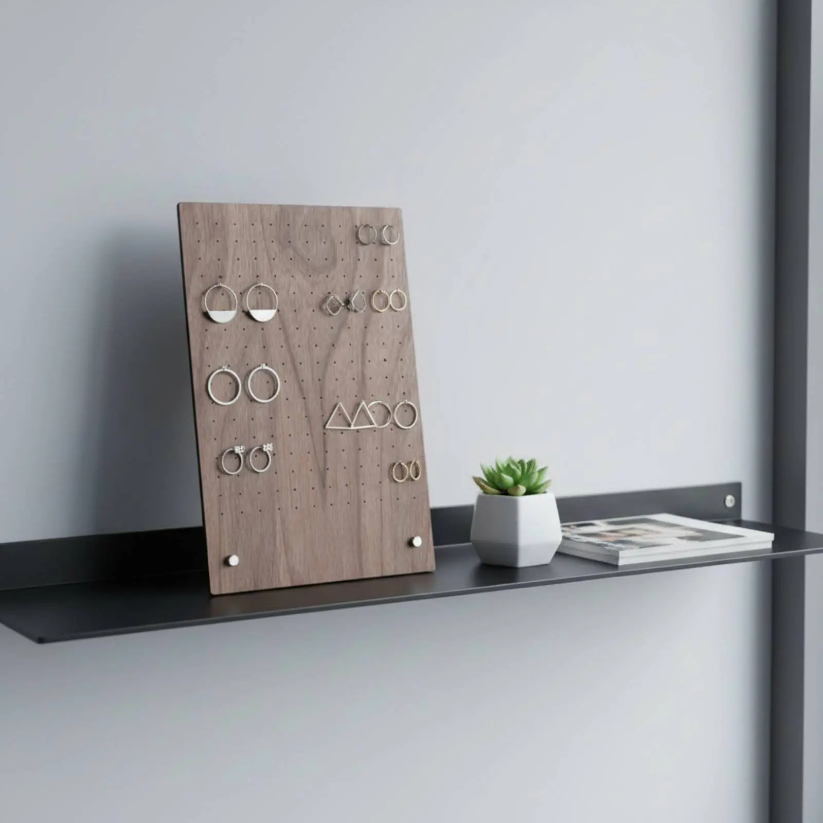 

Элегантная деревянная подставка для демонстрации ожерелий, настольный держатель для украшений, идеальный подарок для торговых точек