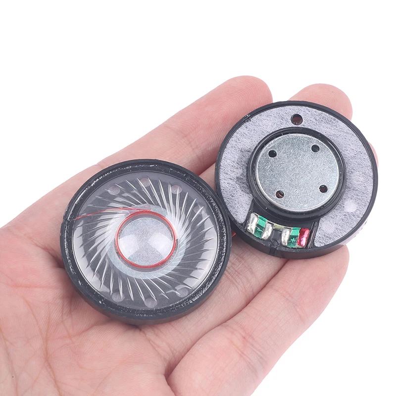 2Pcs 40mm Headset Driver Hifi Headphone Speaker Unit 112db 32ohm Earphone Diy Loudspeaker Repair Parts