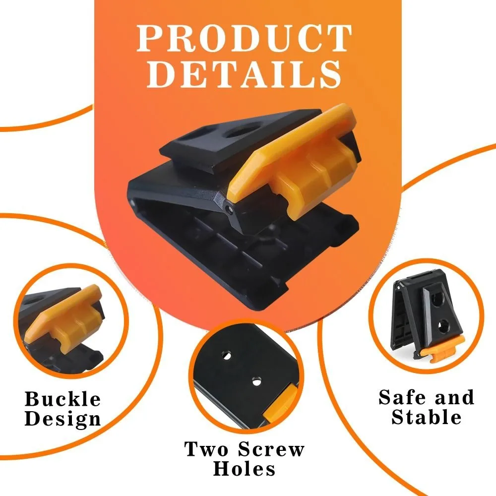 High Quality Sturdy ABS Waist Buckle Quick Attach Durable Waist Bag Clip Replacement Compatible Tool Belt Professional Use