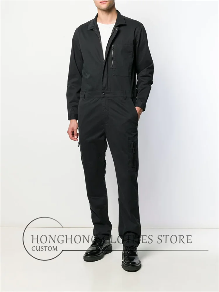 

New youth personality fashion jumpsuit S-6XL! High quality casual pants overalls long sleeves