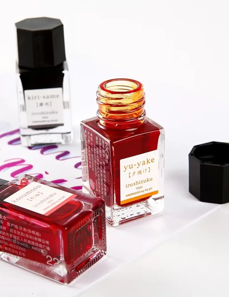 2026 Nowy Kolor Oryginalny PILOT iroshizuku Bokusui tusz do kolorowania Naturalny tusz do kolorowania 15ML 24 kolory — zdjęcie produktu 5