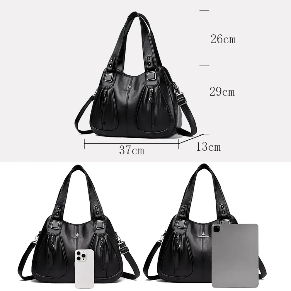 High-quality Leather Croosbody Bags for Women 2024 Luxury Handbags Women Bags Designer Casual Shoulder Tote Handbags Sac A Main