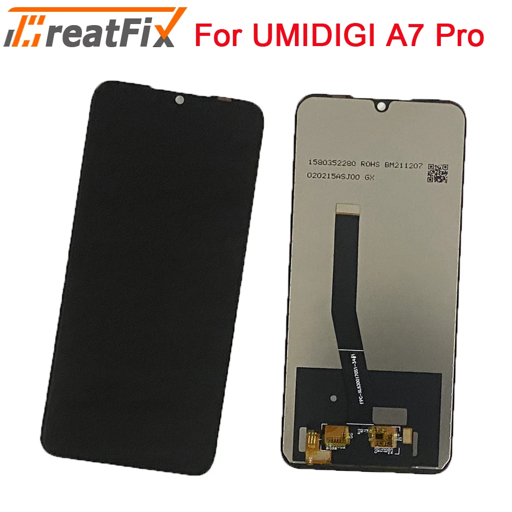 Do oryginalnego wyświetlacza LCD Umidigi A7 Pro Zespół digitizera ekranu dotykowego Do ekranów LCD Umidigi A7 A7S Części zamienne + narzędzia