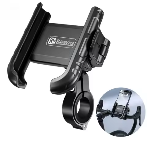 Motorcycle Phone Holder Camera Friendly 1s Lock Bike Handlebar Rearview Mirror Bicycle Phone Mount for iPhone 17 16 Pro Max 15