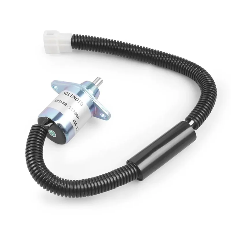 A04E-KM2V80-11700A 12V Fuel Shut Off Solenoid Valve For Diesels Engine Generator Oil Stop Solenoid Valve