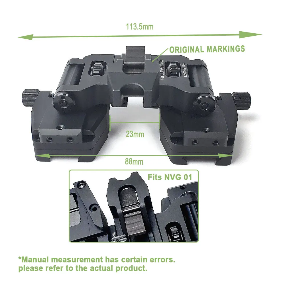SOTAC Helmet Installation Binocular Bracket for NVG01 Mount Metal Night Vision Bridge Adapter Accessories