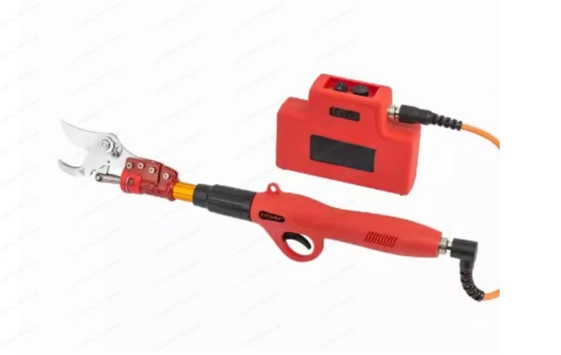 Lithium battery high branch shears extended pruning shears, opening 4 cm electric fruit tree thick branch shears